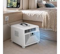 moupeaktain Aire Acondicionado Portátil 220V 3400 BTU, Climatizador De Camping para Tienda De Campaña, Camper Y Camión, 3 En 1 Frío, Deshumidificador, Ventilador, Mando, Temporizador 1-12h Y Manguera