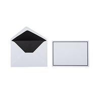 Mourning Envelopes, Envelopes, Envelopes with Black Edge In The Format B6 (125 x 176 mm), Grammage: 100 G/M², Colour: White, 100 pcs
