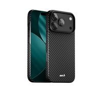Mous para iPhone 17 Pro Súper Fina Funda, Compatible con MagSafe, Fibra de Aramida, Negro