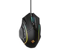 NOVA GAMING - Virgo - Ratón Gaming con Cable RGB programable - Peso Ajustable, Software de Personalización, dpi Ajustable, 13 animaciones LED