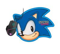 Mouse - Gaming con 8 Botones configurables y diseño Sonic. Incluye Alfombrilla, iluminación RGB y conexión USB para Mayor precisión y Comodidad.