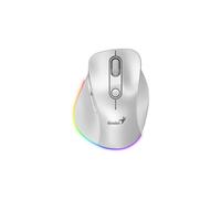 Mouse Genius inalámbrico Bluetooth recargable Mini Ergo 9000S Pro Blanco