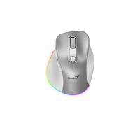 Mouse Genius inalámbrico Bluetooth recargable Mini Ergo 9000S Pro silver
