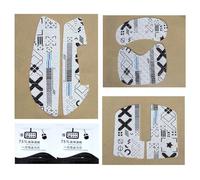 Mouse Grip Stickers - Professional Non-Slip Visual Style, Ultra-Thin Comfort Build + White/Black Colour Options, High Strength Peel & Stick Backing - For Controller & Fingerboard