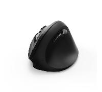 Hama | Ratón Inalámbrico Vertical Ergonómico (6 Botones, dpi Ajustable, 2,4 GHz con Receptor USB, Diseño Saludable para Muñeca, Silencioso, Pilas) Negro