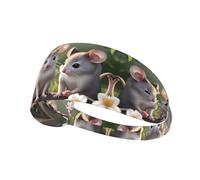 Mouse in Love - Diadema deportiva elástica, unisex, absorbe la humedad y elimina el exceso de sudor, adecuada para deportes como fútbol, correr, yoga, etc.
