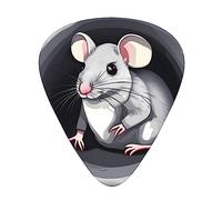 Mouse In The Hole - Juego de 12 púas para guitarra acústica, guitarra eléctrica, ukelele
