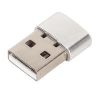 Mouse Jiggler con Botón de Interruptor, Movimiento de Mouse USB Indetectable con 2 Modos Jiggle, Agitador de Mouse para Computadora Portátil, Mantiene la PC Despierta, Adecuado (Plata)