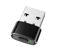 Mouse Jiggler Mover Wiggler, 3 Modos Jiggler de Ratón Metálico, USB con Encendido/Apagado, Keeps PC Awake, Mover Raton Automaticamente, Simulate Movement to Prevent Laptop Entering Sleep (Negro)