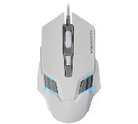 Mars Gaming MM024, Ratón Gaming RGB, Sensor Óptico 4000 dpi, Switches Mecánicos Huano, Iluminación RGB Flow, Ajuste On-The-Fly 1200/2400 / 3200/4000 dpi, Compatibilidad Multiplataforma, Blanco
