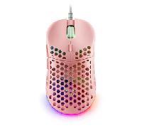 Mars Gaming MM55, Ratón Gaming inalambrico RGB Chroma, Ultra-Ligero 55 g, 12800 dpi, Switches Mecánicos Programables HUANO, Rosa