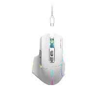Mars Gaming MMW-Vector, Ratón Gaming Inalámbrico Tri-Mode, Bluetooth 5.4 + 2.4GPRO + Cable USB-C, Sensor Óptico 12000 dpi, Switches HUANO, RGB Chroma, Autonomía hasta 70h, Software de Control, Blanco