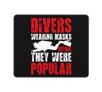 Mouse Mat, Buceadores Que Usaban Máscaras Antes De Que Fueran Populares Alfombrilla Raton Ergonómico Alfombrilla De Escritorio Antideslizante Alfombrilla De Ratón para Ordenador Ratón 25X30Cm