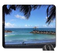 Mouse Mat, Granada Vacaciones En El Caribe Caribe Sur Mousepad Antideslizante Alfombrilla Ratón Bordes Cosidos Mouse Pad para Ordenador Oficina 25X30Cm