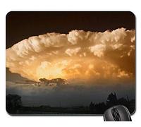 Mouse Mat, Supercélula Chaparral Nuevo México Tiempo Cielo Nubes Mouse Pad Antideslizante Alfombrilla De Ratón Bordes Cosidos Alfombrilla Gaming para Oficina Trabajo 25X30Cm