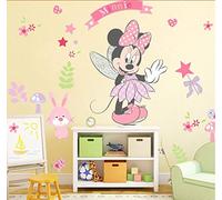 Mouse Minnie Mouse estrellas corazones Mundo de los cuentos de hadas Pegatina de pared Mural Arte deco Casa Decoración de pared Decoración Calcomanías Cuarto del bebé