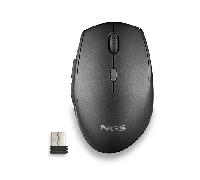 MOUSE NGS WIRELESS ERGO BEE BLACK CON TECLAS SILENCIOSAS NEGRO