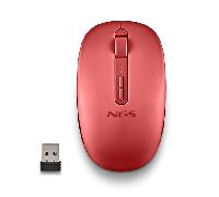 MOUSE NGS WIRELESS FOG DUAL RED BLUETOOTH 5.2 2.4GHZ MULTIDISPOSITIVO 1600DPI SILENCIOSO COLOR ROJO
