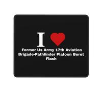 Mouse Pad Amo A La Ex 17.ª Brigada De Aviación del Ejército De Los Estados Unidos Portátil Protector Escritorio Lavable Alfombrilla Escritorio para Computadora Oficina Juegos 25X30Cm