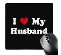 Mouse Pad Amo A Mi Esposo Duradera Alfombrilla Escritorio Lavable Gaming Tapete para Computadora Pc Ordenadores 25X30Cm