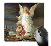 Mouse Pad Ángel Custodio Suave Alfombrilla Escritorio Portátil Gaming Tapete para Escritorio Ordenadores Oficina 25X30Cm
