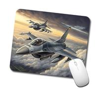 Mouse Pad Aviones F-16 Fighting Falcon Volando En Formación Suave Alfombrilla Gaming Antideslizante Tapete Escritorio para Gamer Juegos Portátil 10X12In