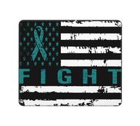Mouse Pad, Bandera De Estados Unidos para La Concienciación sobre El Cáncer De Ovario Alfombrilla Gaming Ergonómico Alfombrilla De Escritorio Multifuncional Alfombrilla Raton para Gamers 25X30Cm
