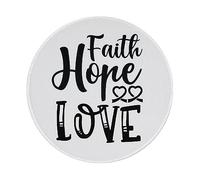 Mouse Pad Cáncer De Mama Fe Esperanza Amor 5 Alfombrilla De Ratón Lavable Mousepad Duradero Alfombrilla De Escritorio para Oficina Hogar Pc 20X20 Cm