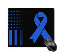 Mouse Pad Concientización sobre El Cáncer De Colon Vintage Lavable Protector Escritorio Portátil Alfombrilla Escritorio para Escritorio Ordenador Pc Ordenadores 25X30Cm