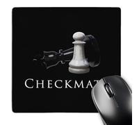 Mouse Pad Diseño De Un Jugador De Ajedrez De Un Peón Que Ha Derribado Al Rey. Lavable Alfombrilla Escritorio Impermeable Gaming Tapete para Trabajo Hogar Escritorio 25X30Cm