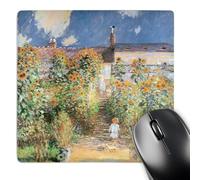 Mouse Pad El Jardín De Los Artistas En Vetheuil De Claude Monet880 Suave Accesorios Ordenador Duradera Gaming Tapete para Hogar Oficina Trabajo 25X30Cm