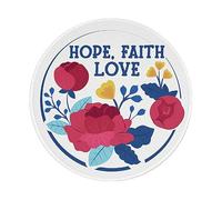 Mouse Pad Esperanza Fe Amor con Peonía En El Círculo 5 Alfombrilla De Ratón Lavable Mousepad Bordes Cosidos Alfombrilla De Escritorio para Oficina Hogar Ordenador 20X20 Cm