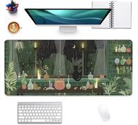 Mouse Pad Gaming Large Mouse Mat 1200x600x2mm,Non-Slip Keyboard Mat with Stitched Edge,Washable Large Desk Pad,Extended Mousepad for Laptop,Office,Home(Verde Planta)