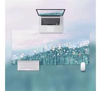 Mouse Pad Gaming Large Mouse Mat 1200x600x2mm,Non-Slip Keyboard Mat with Stitched Edge,Washable Large Desk Pad,Extended Mousepad for Laptop,Office,Home(Flor Verde)