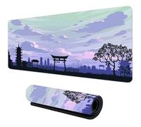 Mouse Pad Gaming Large Mouse Mat 1500x800x2mm,Non-Slip Keyboard Mat with Stitched Edge,Washable Large Desk Pad,Extended Mousepad for Laptop,Office,Home(Nube púrpura)