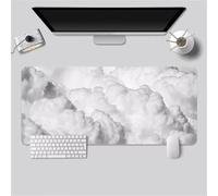 Mouse Pad Gaming Large Mouse Mat 600x400x2mm,Non-Slip Keyboard Mat with Stitched Edge,Washable Large Desk Pad,Extended Mousepad for Laptop,Office,Home(Nube de Niebla)
