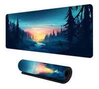 Mouse Pad Gaming Large Mouse Mat 600x400x3mm,Non-Slip Keyboard Mat with Stitched Edge,Washable Large Desk Pad,Extended Mousepad for Laptop,Office,Home(Arroyos del Bosque)