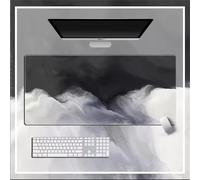 Mouse Pad Gaming Large Mouse Mat 700x300x3mm,Non-Slip Keyboard Mat with Stitched Edge,Washable Large Desk Pad,Extended Mousepad for Laptop,Office,Home(Niebla Blanca)
