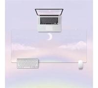 Mouse Pad Gaming Large Mouse Mat 700x400x2mm,Non-Slip Keyboard Mat with Stitched Edge,Washable Large Desk Pad,Extended Mousepad for Laptop,Office,Home(Luna Púrpura)