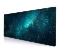 Mouse Pad Gaming Large Mouse Mat 700x400x2mm,Non-Slip Keyboard Mat with Stitched Edge,Washable Large Desk Pad,Extended Mousepad for Laptop,Office,Home(Aurora Verde)