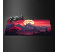 Mouse Pad Gaming Large Mouse Mat 700x400x3mm,Non-Slip Keyboard Mat with Stitched Edge,Washable Large Desk Pad,Extended Mousepad for Laptop,Office,Home(Luna de montaña)