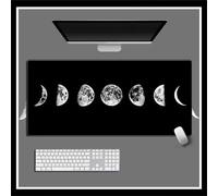 Mouse Pad Gaming Large Mouse Mat 900x300x2mm,Non-Slip Keyboard Mat with Stitched Edge,Washable Large Desk Pad,Extended Mousepad for Laptop,Office,Home(Luna Llena)