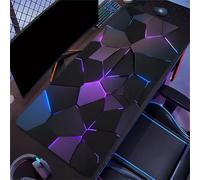 Mouse Pad Gaming Large Mouse Mat 900x300x2mm,Non-Slip Keyboard Mat with Stitched Edge,Washable Large Desk Pad,Extended Mousepad for Laptop,Office,Home(Geométrico cúbico)