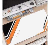 Mouse Pad Gaming Large Mouse Mat 900x300x3mm,Non-Slip Keyboard Mat with Stitched Edge,Washable Large Desk Pad,Extended Mousepad for Laptop,Office,Home(Naranja Negro)