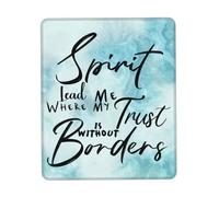 Mouse Pad Guíame Donde Está Mi Confianza Sin Fronteras Lavable Protector Escritorio Duradera Alfombrilla Escritorio para Escritorio Computadora Trabajo 25X30Cm