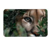 Mouse Pad Hermosos Looks De Puma Desde El Exuberante Rectángulo Verde Lavable Alfombrilla Escritorio Portátil Accesorios Ordenador para Pc Escritorio Ordenador Trabajo 25X30Cm