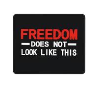 Mouse Pad La Libertad No Se Ve Así Duradero Alfombrilla Ratón Bordes Cosidos Gaming Tapete para Trabajo Portátil Accesorio 10X12In