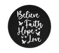 Mouse Pad Linda Mariposas Cree Fe Esperanza Amor 8 Alfombrilla De Ratón Lavable Alfombrilla De Escritorio Duradero Mousepad para Hogar Gaming Pc 20X20 Cm