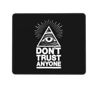 Mouse Pad, Los Illuminati De La Pirámide No Confían En Nadie Alfombrilla De Ratón Bordes Cosidos Alfombrilla De Escritorio Professional Mouse Mat para Jugadore Ordenador 25X30Cm