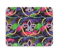 Mouse Pad Neón De Mardi Gras Impermeable Mousepad Duradero Protector De Escritorio para Juegos Trabajo Oficina 10X12In